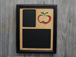 Teacher Picture Frame - 8x10 Holds 5x7 Photo Back To School Gift, Apple Frame, Retirement Gift