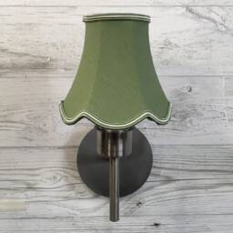 Green Scalloped Empire Candle Shade - Lampshade Chandelier Light Clip On Lampshades Retro Lampshade Wall - thumbnail 2