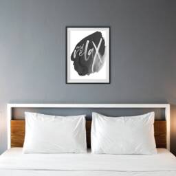 And Relax Watercolor Print Grey Bathroom Wall Art - thumbnail 3