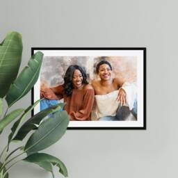 Watercolour Personalised Art Gift From Photo Print Family Portrait Parents Grandparents Children Bespoke Digital Artwork Anniversary - thumbnail 2