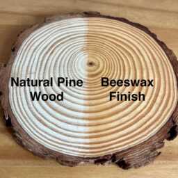 Natural Wood Slices - Various Sizes 12cm-20cm Pine Add On Beeswax Finish Candle Plates Rustic Tree Slice - thumbnail 3