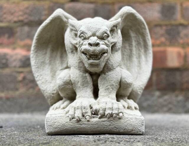 Stone Gargoyle Statue Concrete Gargoyles Guardian Gargoyles Outdoor Gargoyle Dog Garden Figurine Outdoor Statues - image 1