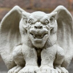 Stone Gargoyle Statue Concrete Gargoyles Guardian Gargoyles Outdoor Gargoyle Dog Garden Figurine Outdoor Statues - thumbnail 2
