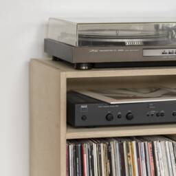 Ototo.12 Plywood Turntable Stand - Record Player Stand, Vinyl Record Storage, Cabinet, Minimalist Home, Japandi Furniture - thumbnail 3