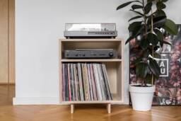 Ototo.12 Plywood Turntable Stand - Record Player Stand, Vinyl Record Storage, Cabinet, Minimalist Home, Japandi Furniture