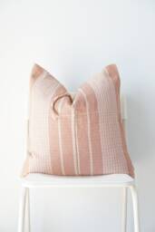 Handwoven Hemp Pillow Cover Vintage Karen Tribal Design - thumbnail 1