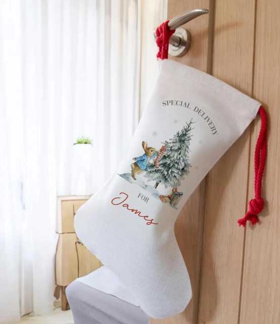Personalised Christmas Stocking, First 1St Gift, Babies Stocking - image 1