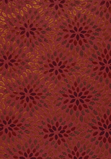 Kiku Silk Velvet Pillow in Cerise & Cinnabar - This Listing Is For One Pillow-Front/ Back - image 1