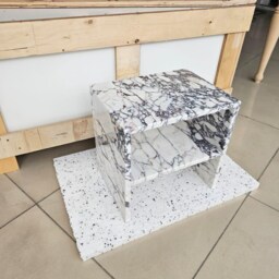 Calacatta Viola Marble Side Table Natural Stone Coffee Table - thumbnail 4