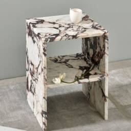 Calacatta Viola Marble Side Table Natural Stone Coffee Table - thumbnail 3