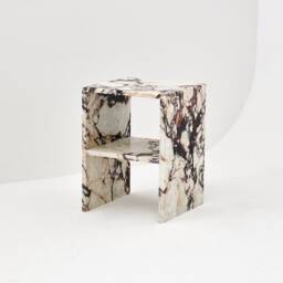 Calacatta Viola Marble Side Table Natural Stone Coffee Table - thumbnail 1