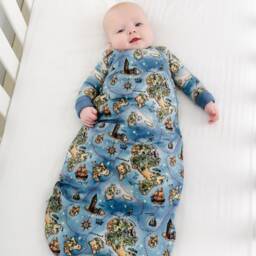 Bamboo Sleep Sack, Peter Pan Sack For Babies, Double Zipper Wearable Baby Blanket, Sleeping Bag - thumbnail 2