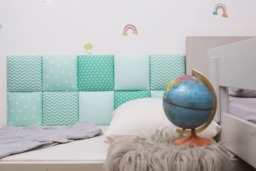 Montessori Sleeping Area, Fabric Bed Headboard, Side Panels, House Wall Cushions, Kids Home Gifts - thumbnail 1
