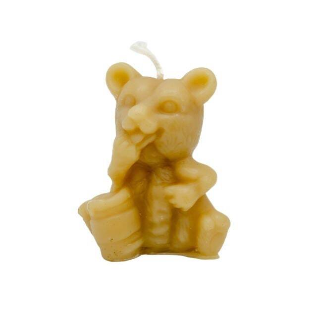 100% Beeswax CandleBear Shaped Candle