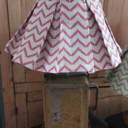 Box Pleated Linen Azig Lampshade /Colours Choice - thumbnail 3