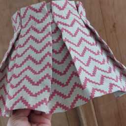 Box Pleated Linen Azig Lampshade /Colours Choice - thumbnail 2