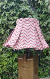 Box Pleated Linen Azig Lampshade /Colours Choice - thumbnail 1