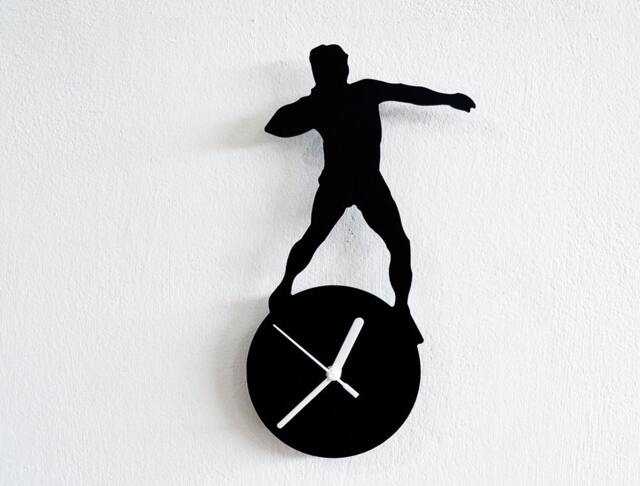 Mr Universe Silhouette - Wall Clock - image 1
