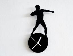 Mr Universe Silhouette - Wall Clock - thumbnail 1