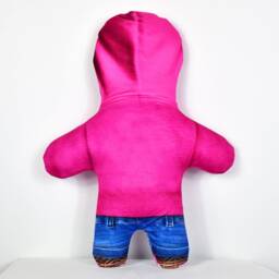 Hoodie - Pink Mini Me??? Photo Doll/Face Teddy Novelty Gift - thumbnail 3