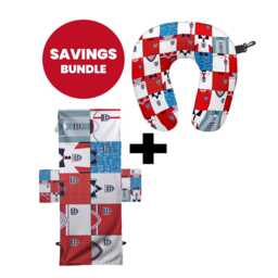 England - Kit Montage Travel Pillow + Sunbed Towel Bundle