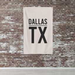 Dallas Texas Banner Sign, State Man Cave Bar & Grill Basement Western Wall Art, Typography Print - thumbnail 4