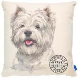 Personalised Westie Cushion Cover Dog Throw Pillow Custom Dogs Bed Decor New Puppy Pooch Birthday Gift West Highland Terrier Ekdc34 - thumbnail 2