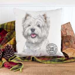 Personalised Westie Cushion Cover Dog Throw Pillow Custom Dogs Bed Decor New Puppy Pooch Birthday Gift West Highland Terrier Ekdc34 - thumbnail 3