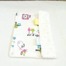 Baby Comforter, Newborn Sensory Toy, Cute Bear Lovey, Small Security Blanket For Baby, Cuddle Plush Baby Shower Gift - thumbnail 3