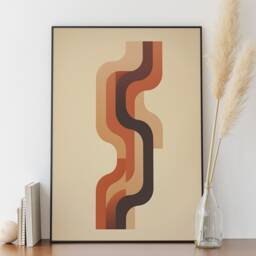 Crossing Lines Print - Abstract Wall Art in Different Sizes & Canvas - thumbnail 2