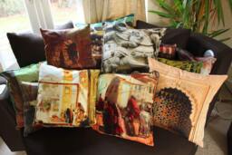 Sculpture Print Pillow Case Fine Art Cushion Cover Large Luxury Furnishings - thumbnail 1
