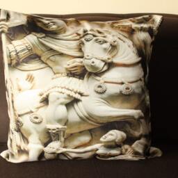 Sculpture Print Pillow Case Fine Art Cushion Cover Large Luxury Furnishings - thumbnail 2