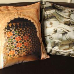 Sculpture Print Pillow Case Fine Art Cushion Cover Large Luxury Furnishings - thumbnail 3