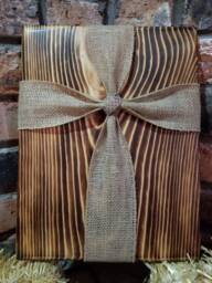 Burlap Cross Wood Sign, Rustic Burlap Decor, Wall Art, Farmhouse Rural Home Christmas Clearance Art - thumbnail 1