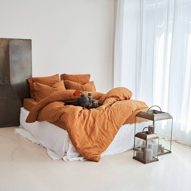 Pure Linen Duvet Cover King, Queen, Custom Sizes - image 1