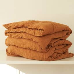 Pure Linen Duvet Cover King, Queen, Custom Sizes - thumbnail 2