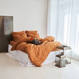 Pure Linen Duvet Cover King, Queen, Custom Sizes - thumbnail 1