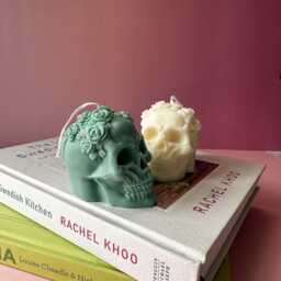 Boo Buddy Skull Candle Vegan Soy Wax, Autumn Decor - thumbnail 2