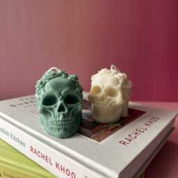 Boo Buddy Skull Candle Vegan Soy Wax, Autumn Decor - thumbnail 3