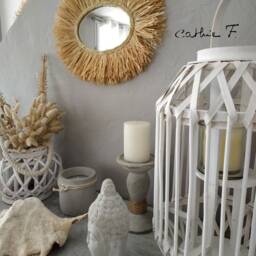 Raphia Oval Ethnic Mirror - thumbnail 4