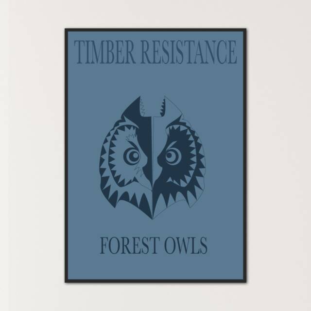 Forest Owls, Final Fantasy Viii Print, Ff8 Art, Gamer Poster, Triple Triad, Squall Leonhart, Rinoa, Timber Resistance, Ff7, Cloud Strife