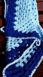 Beautiful Crochet Baby Blanket, Handmade With Love, Shower Gift Idea, Gender Reveal Gift, Neutral Kids Cot Cosy - thumbnail 2