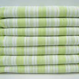 "Turkish Towel, Light Green Towel, Peshtemal Towel, Towels, Peshtemal Towel, Striped Towel, Bath Towel, 32""x65" - thumbnail 2