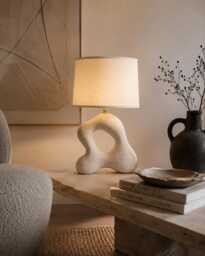 Contemporary Sculptural Table Lamp - Modern Ceramic Lighting - thumbnail 1