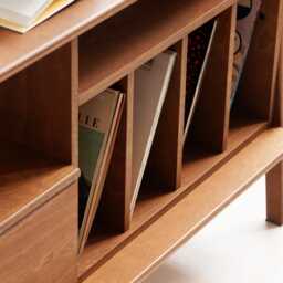 Minimalist Sideboard, Wooden Mid Century Sideboard With Drawers - Scandinavian Credenza & Modular Storage - thumbnail 2