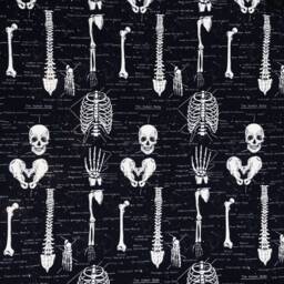 Glow in The Dark Skeleton Anatomy Cushion Cover Fits 18 - thumbnail 2