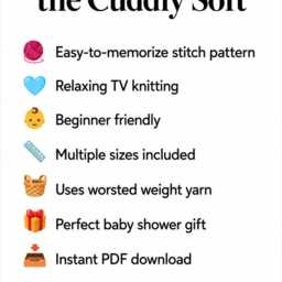 Cuddly Soft Baby Blanket Knitting Pattern - Beginner Level Knit PDF - Worsted Weight - thumbnail 2