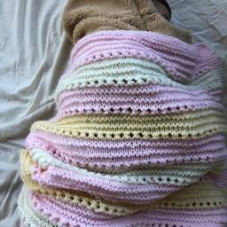 Cuddly Soft Baby Blanket Knitting Pattern - Beginner Level Knit PDF - Worsted Weight - thumbnail 4