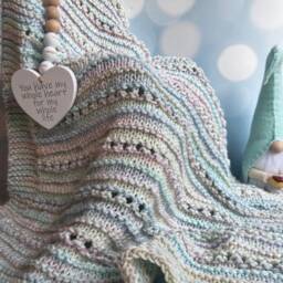 Cuddly Soft Baby Blanket Knit Pattern - Easy Knitting - thumbnail 2