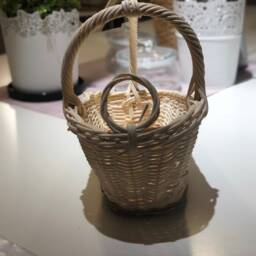 Wine Rack Basket Rattan For Gift Made Of - thumbnail 3